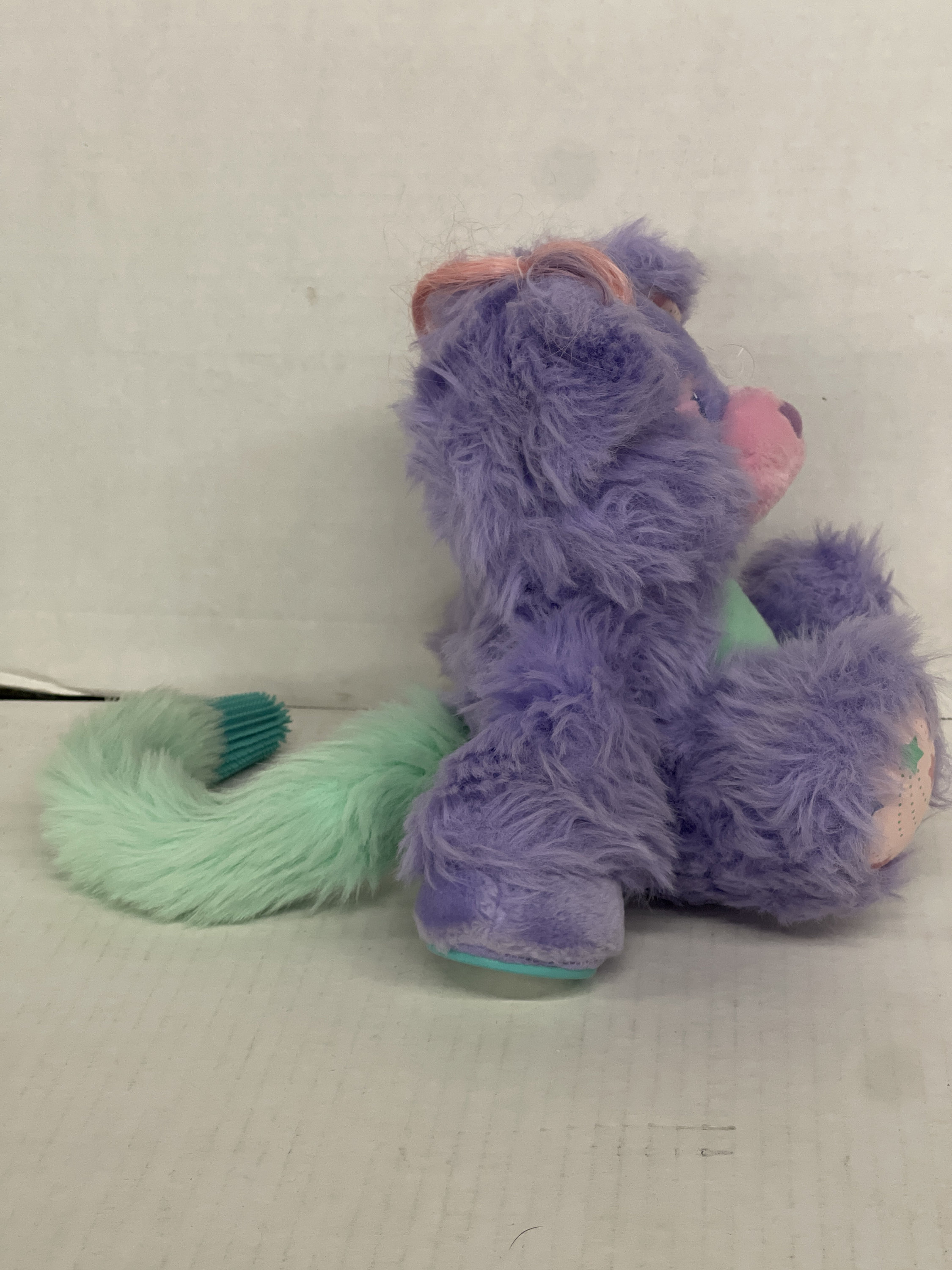 Vintage Amtoy Brush-a-loves Purple Posey Bear Plush - Etsy