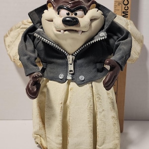 Vintage Biker Taz Tazmanian Devil Christmas Tree Angle Tree Topper