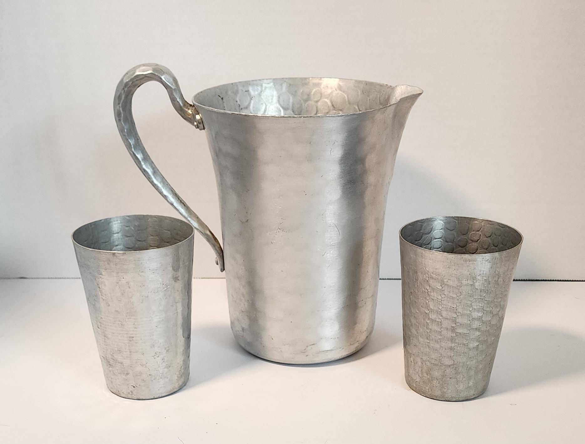 Vintage Hand Forged Everlast Metal Hammered Aluminum Pitcher 7
