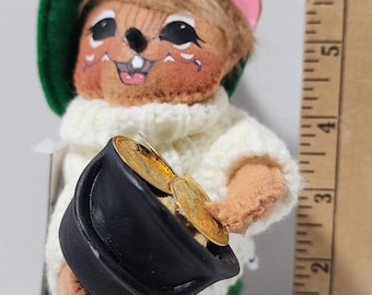 Annalee Pot Of Gold Mouse With Sweater Doll Brand New With Tag 6"