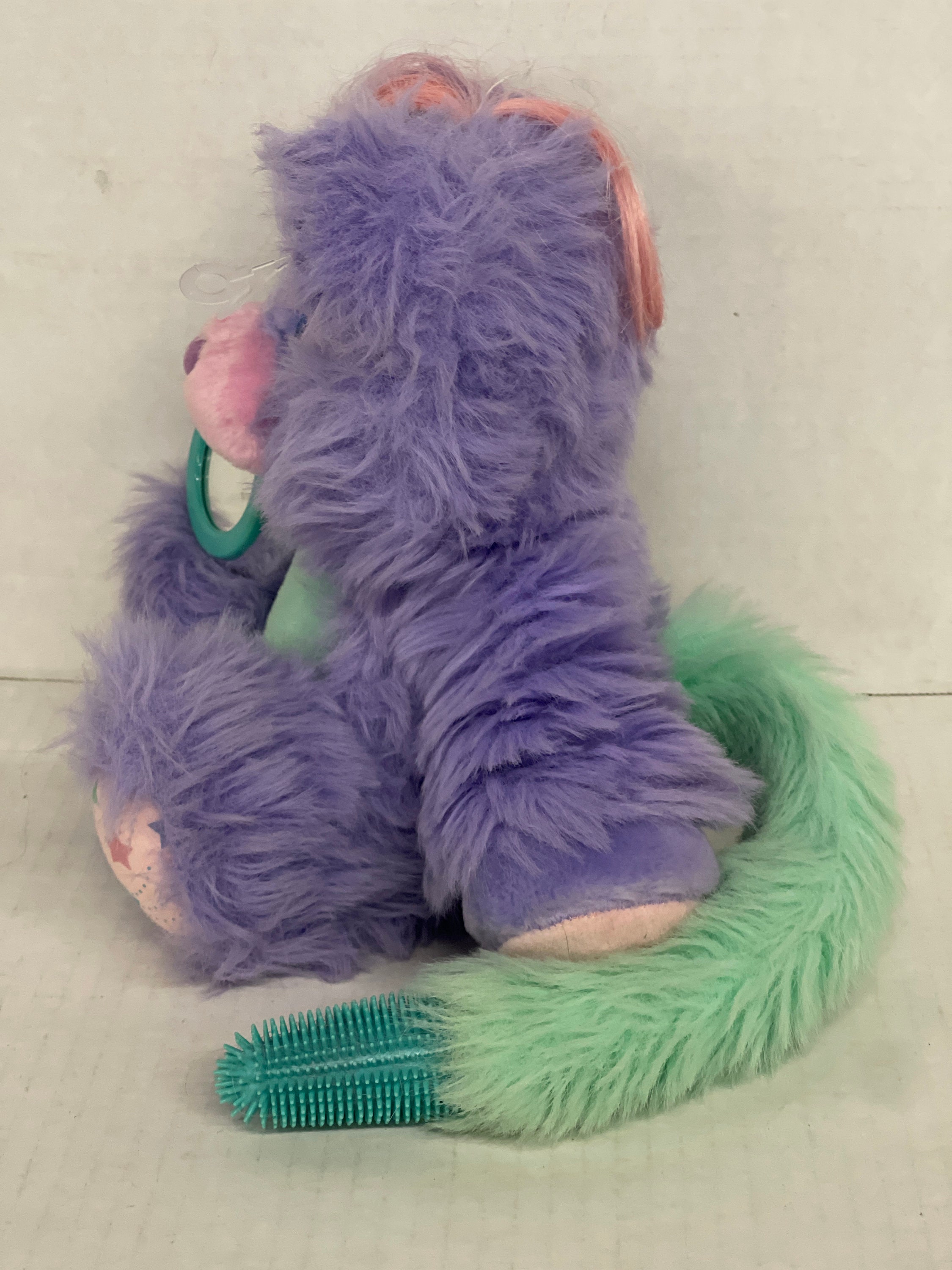 Vintage Amtoy Brush-a-loves Purple Posey Bear Plush - Etsy