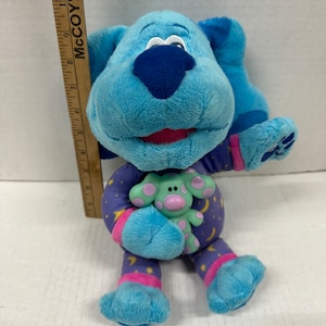 Bedtime Blues Clues plush with sound and light up bear attached