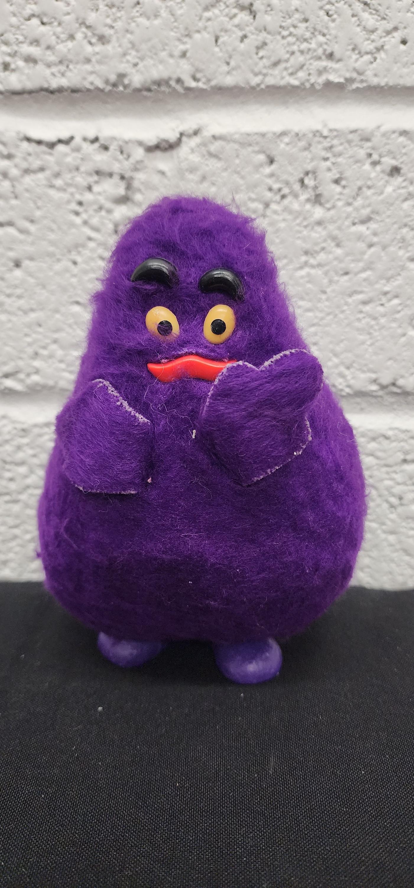 Peluche Grimace Monstre Violet McDonald's Happy Meal - Vintage Années 90 - Occasion