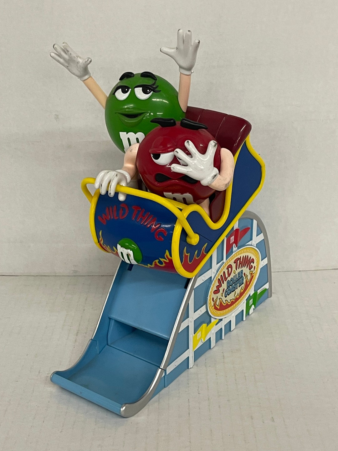 Roler Coaster Candy M&M Red and Green Roller Coaster Candy Dispenser - Etsy