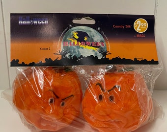 2 Pack Halloween Flocked Pumpkin Madballs Knock Off