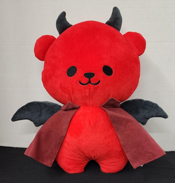 Fukuya Devil Big Red Soft Plush Plushie Bear 14