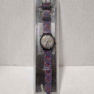 Vintage Swatch Watch Chrono Award SCB108 New Old Stock