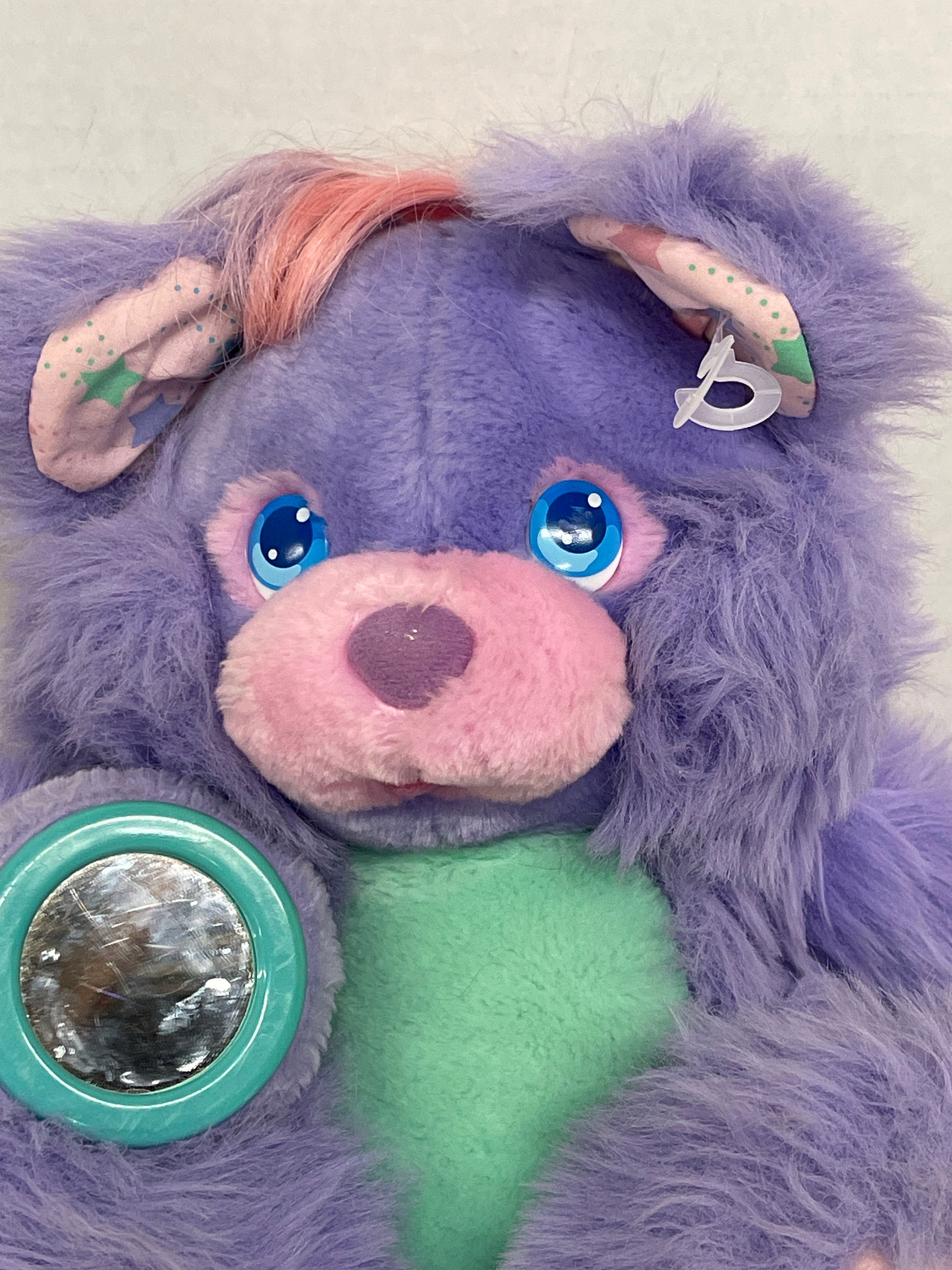Vintage Amtoy Brush-a-loves Purple Posey Bear Plush - Etsy