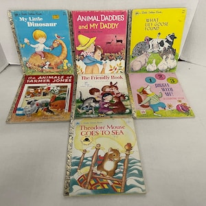 Vintage golden books mixed lot