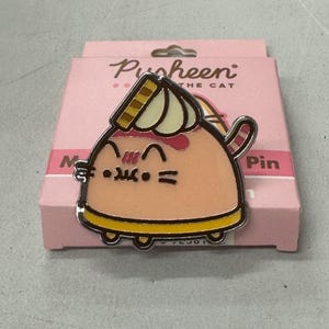 Pusheen boa cat enamel pin