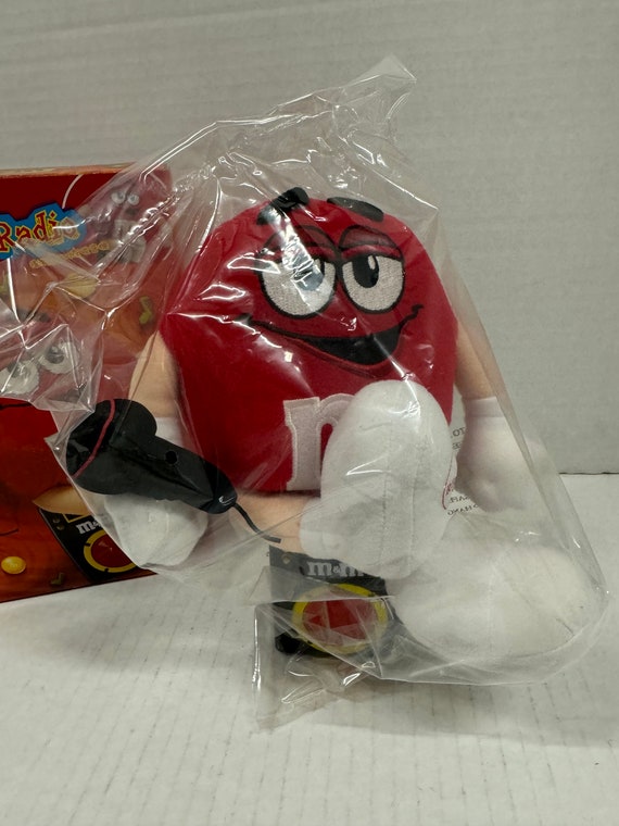 M&M Red Plush Radio New Unused - Etsy