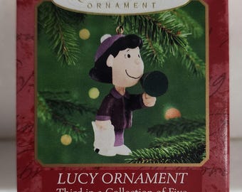 Hallmark Keepsake Peanuts Lucy A Snoopy Christmas Ornament New In Box