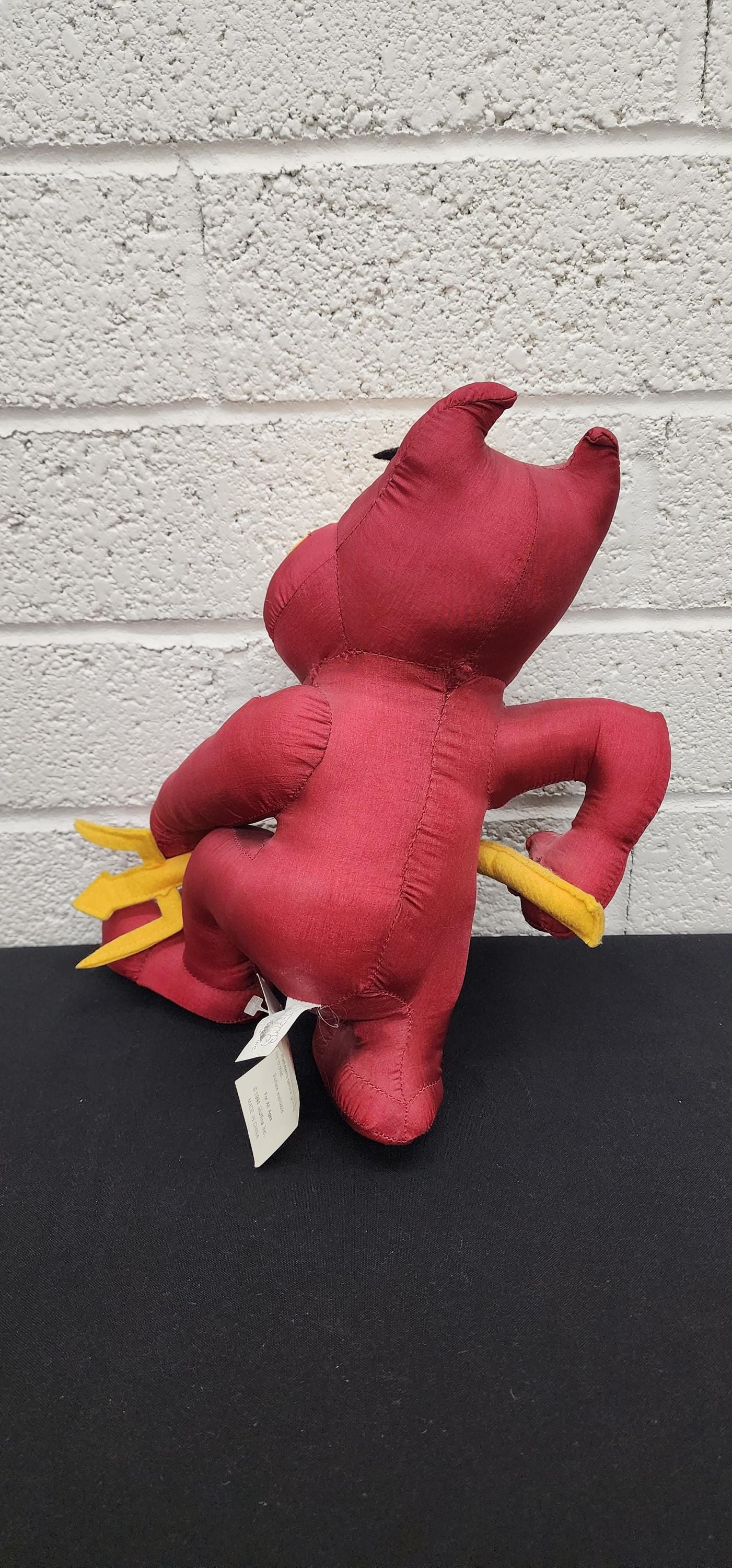 Vintage ASU Sun Devils Mascot Sparky Stuffins Plush With Tag 13