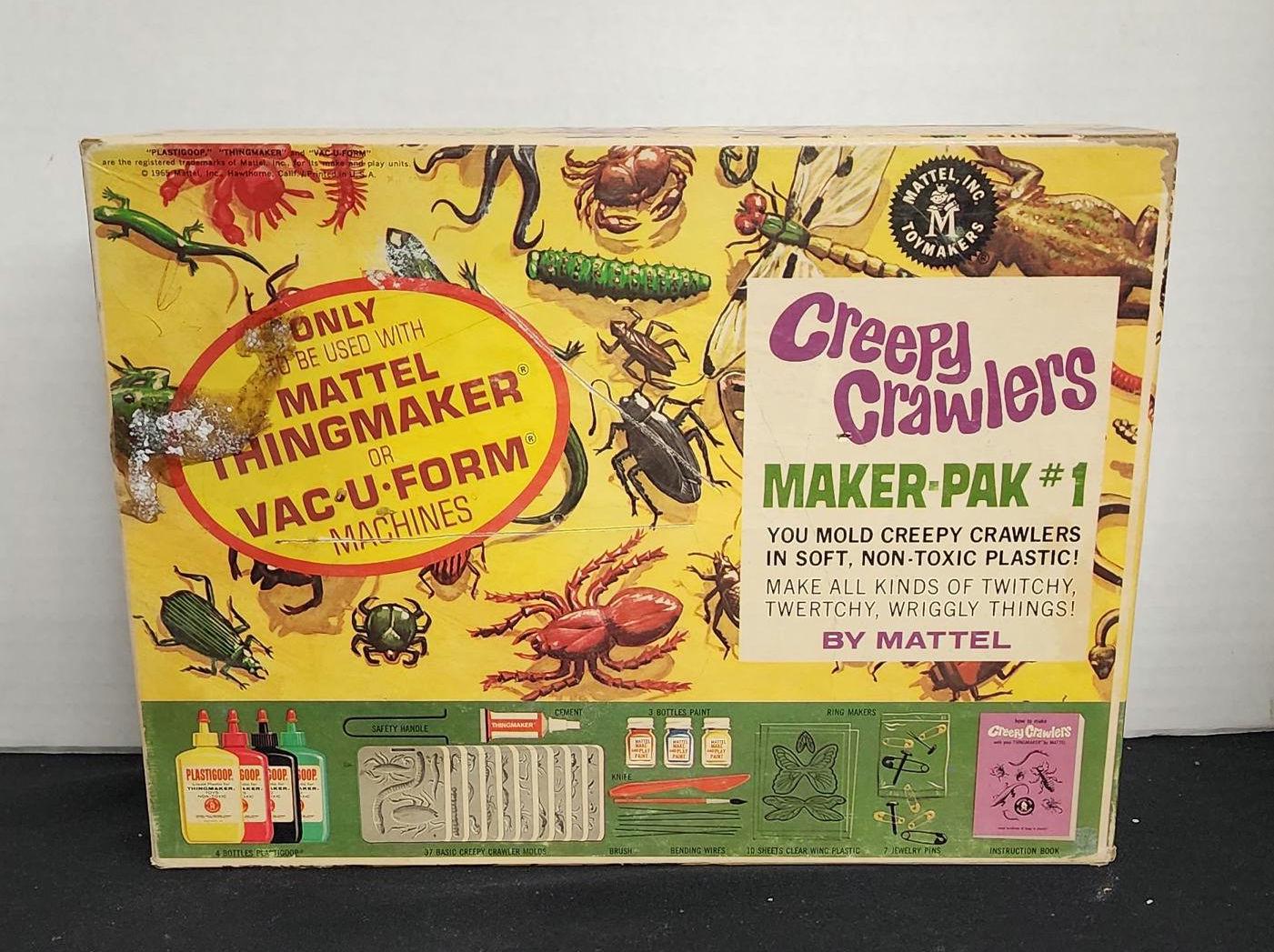 Vintage Mattel Creepy Crawlers Maker Pak 1 With Box and Molds - Etsy display picture 1