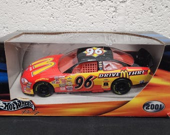 Hot Wheels Racing #96 McDonald's Nascar Diecast Car 1/24 (Mint In Sealed Box)