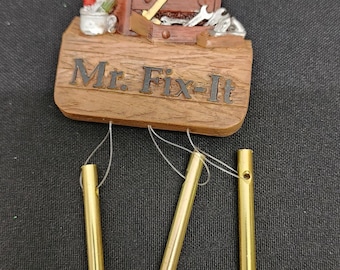 Vintage Mr. Fix It Windchime Ornament Magnet