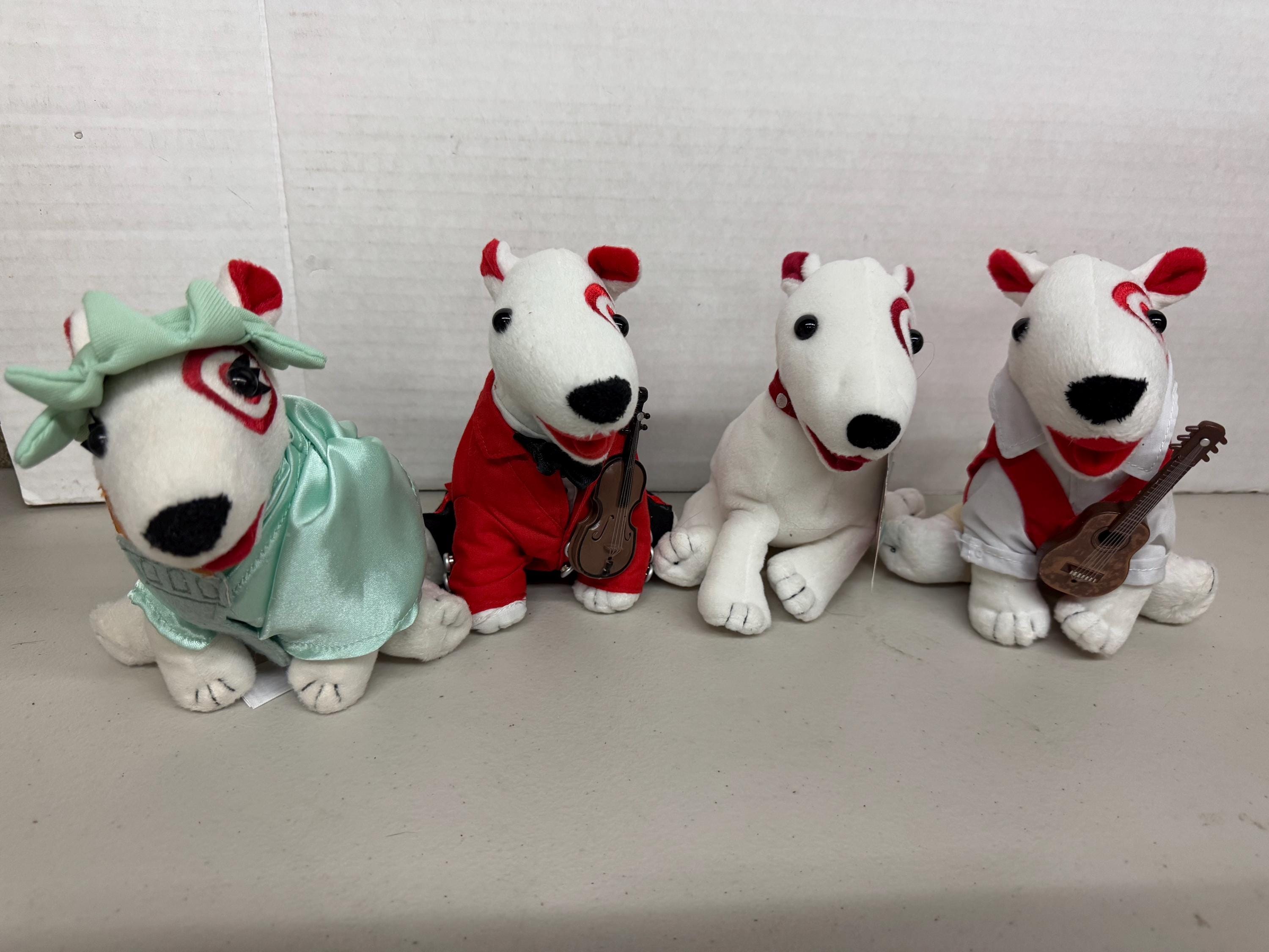 Plush Toy Stuffed Target Dog Target Bullseye Plush Color: Red