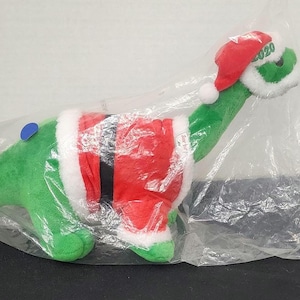 Sinclair Oil Santa Christmas Plush Dino Dinosaur Brand New In Bag