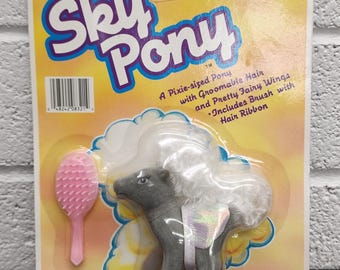 Vintage Lanard Toys Sky Pony My Little Pony Knock Off Mint On Card MLP