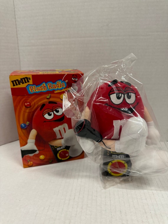 M&M Red Plush Radio New Unused - Etsy
