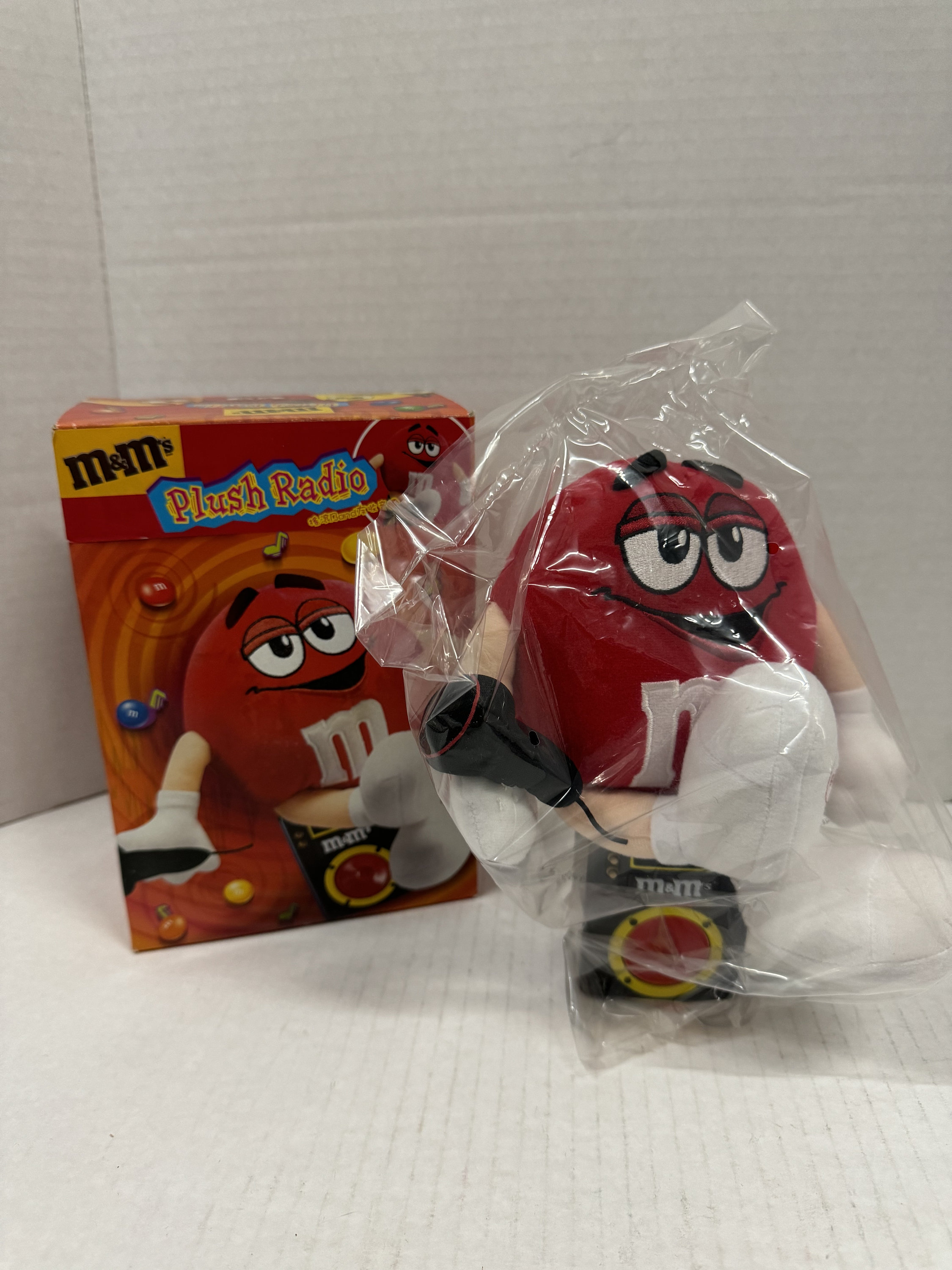 M&M Red Plush Radio New Unused - Etsy
