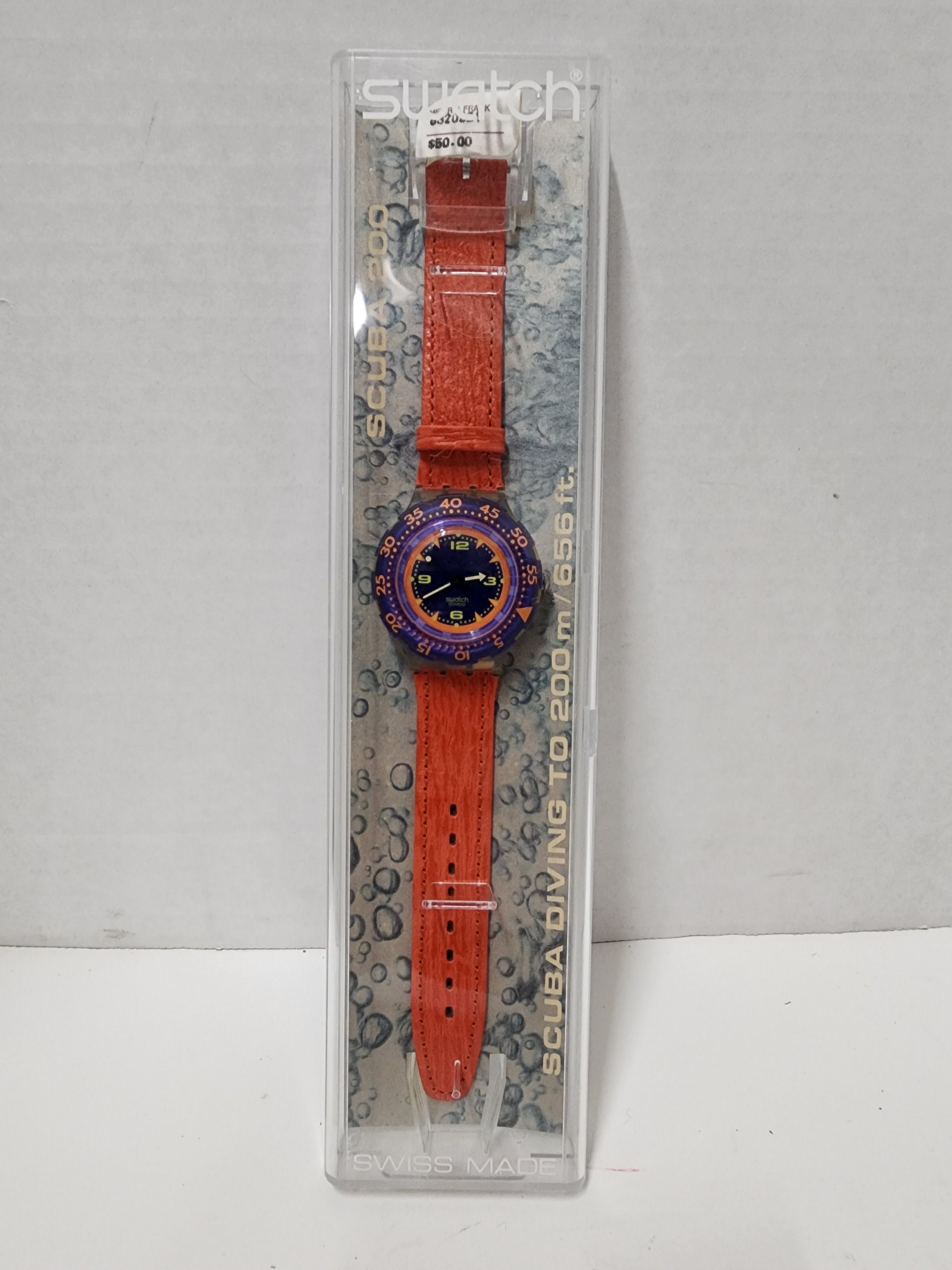 Swatch Watch Red Island Brand New Old Stock Scuba SDK106 - Etsy display picture 1