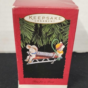 Hallmark Keepsake Time For A Treat Hershey Chocolate Mouse In Box