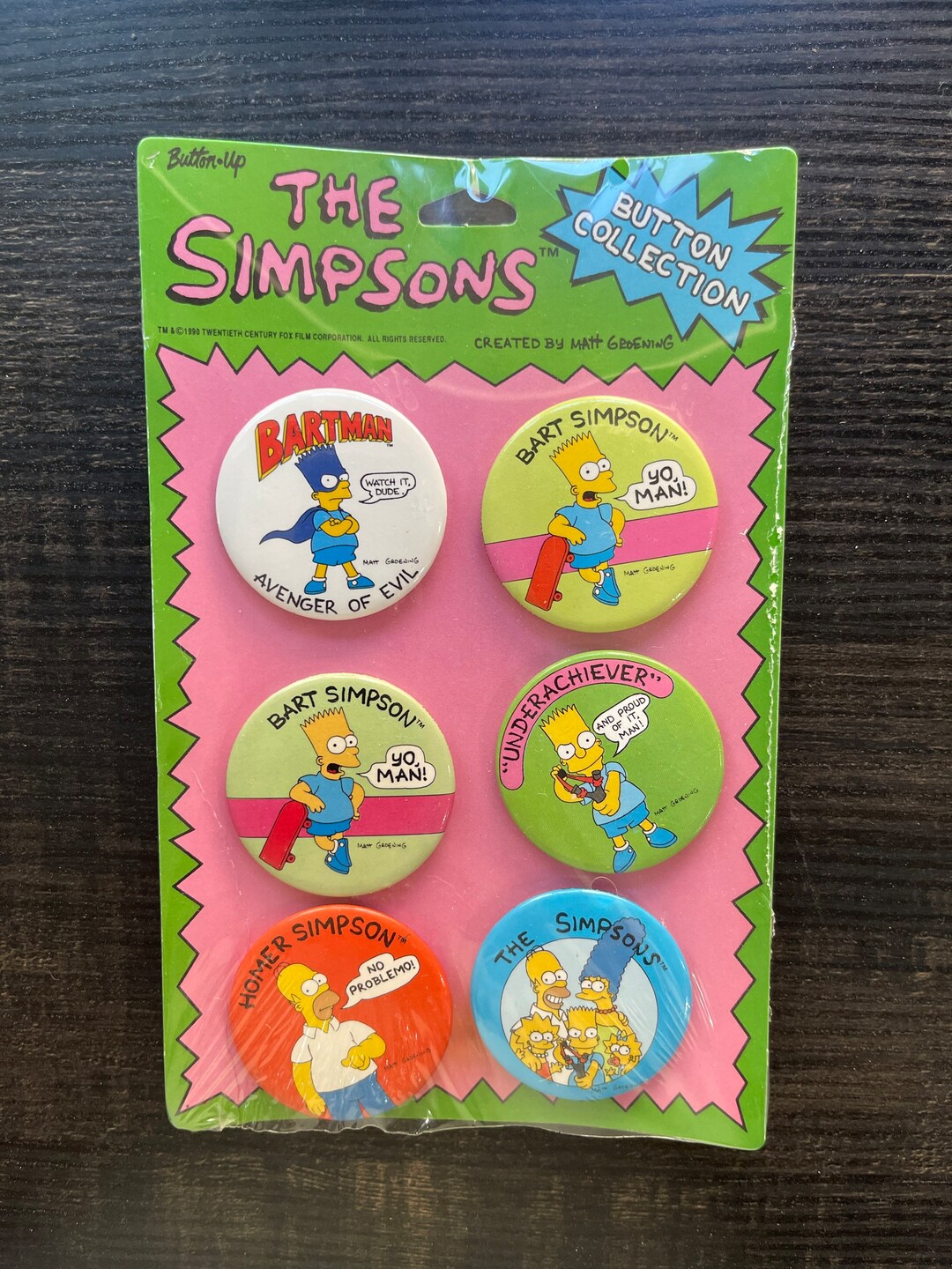 The Simpsons Collectible Button Setnew Etsy