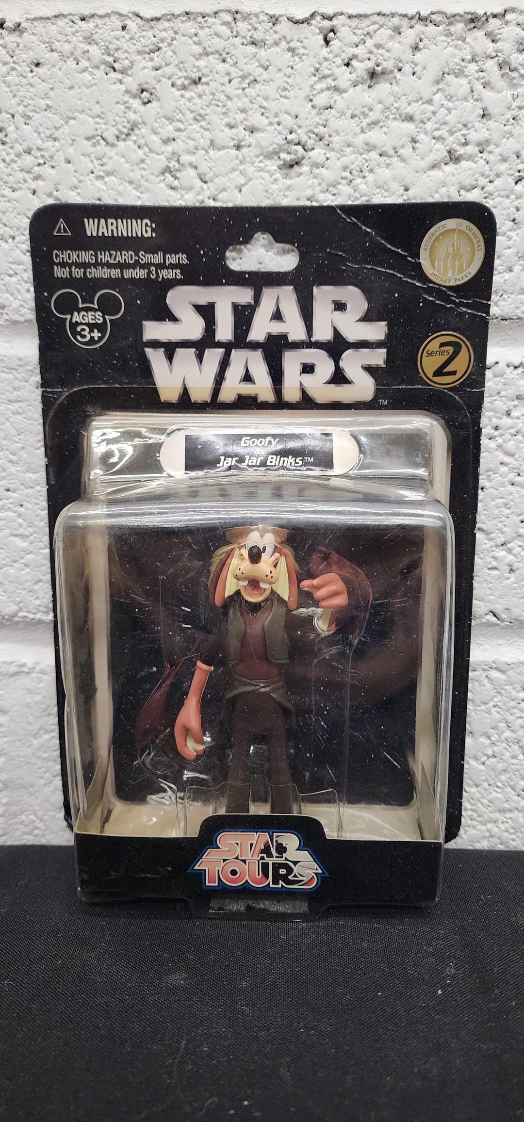 Star Wars Star Tours Goofy as Jar Jar Binks Figure Mint on Card - Etsy