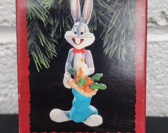 Vintage Hallmark Keepsake Bugs Bunny Ornament New In Box