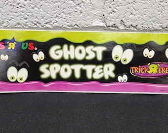 Vintage Toys R Us Trick R Treat Ghost Spotter Bumper Sticker