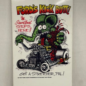 Rat Fink metal sign
