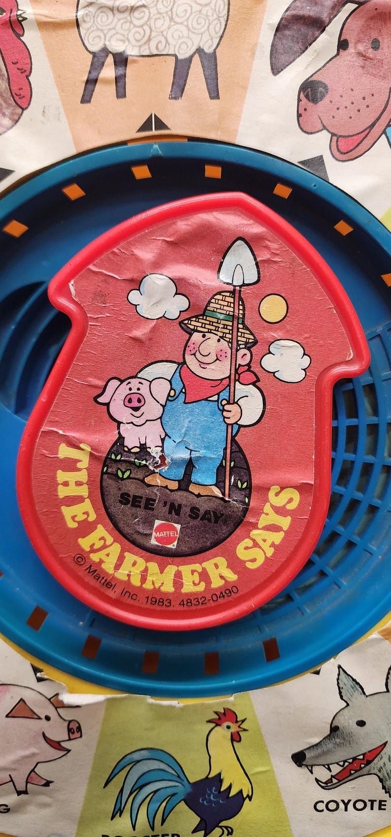 Vintage Mattel See N Say the Farmer Says - Etsy