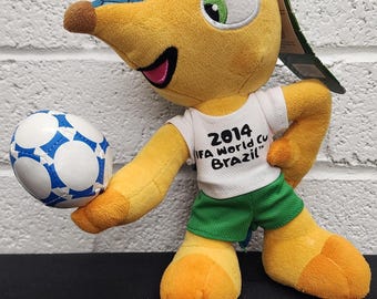 Fifa Fuleco The Armadillo World Cup Brazil Plush  Mascot New With Tags 11"