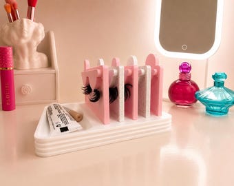 Cute eyelash holder make up organiser