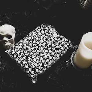 Skull and Bones Book Sleeve, Halloween Book Sleeve, Warm Book Sleeve, Padded Book Sleeve, Book Cover, Tablet Cover