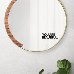 Mirror Affirmations || Mirror Decal || Mirror Sticker || Positive Affirmation Decal ||