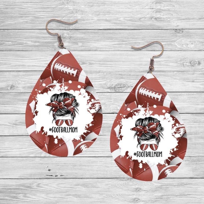 Football Earrings - Etsy