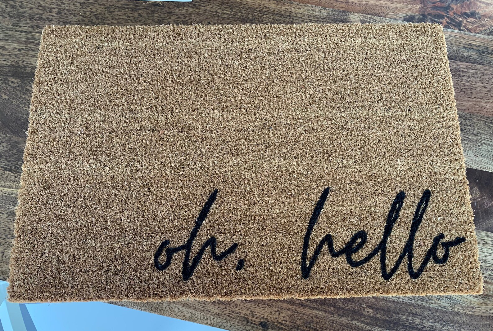 Oh Hello Doormat doormat hand painted custom Etsy