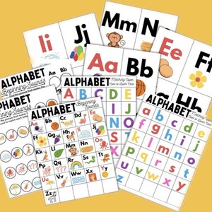 Alphabet Beginning Sounds Busy Book Printable image 2