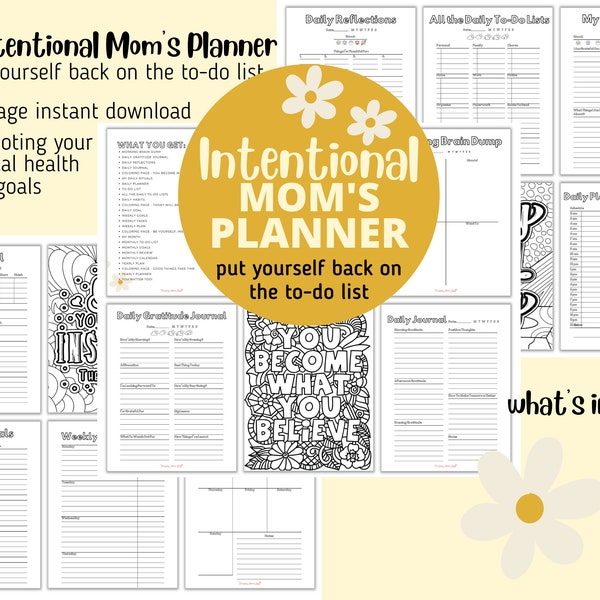 Stay at Home Mom Planner Etsy