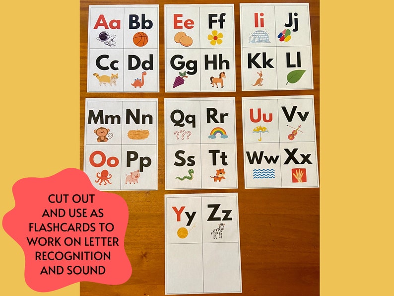 Alphabet Beginning Sounds Busy Book Printable image 6