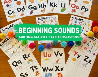 Alphabet Beginning Sounds Busy Book Printable