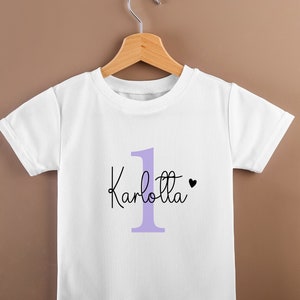 personalisiertes Geburtstags T-Shirt | 1. Geburtstag| Kindershirt| Statement T-Shirt|Birthday Outfit|