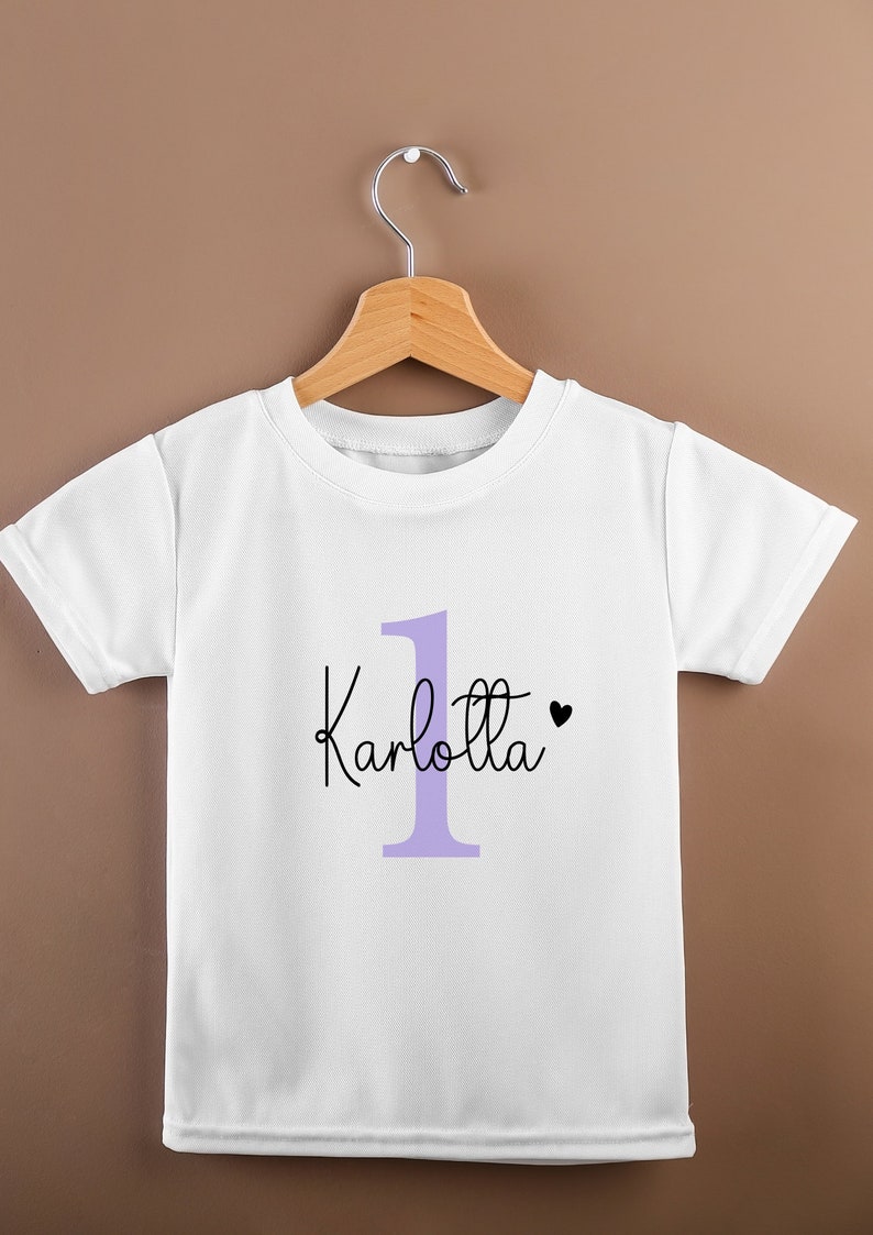 personalized birthday t-shirt 1st birthday kids shirt statement t-shirt birthday outfit image 1