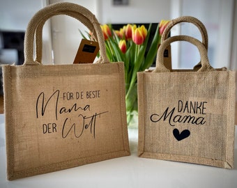 Muttertag | Geschenktasche | für die beste Mama| Geschenkidee| personalisiert| Tasche