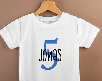 t-shirt d'anniversaire personnalisé | Anniversaire des enfants | Chemise pour enfants| T-shirt de déclaration| Tenue d’anniversaire|