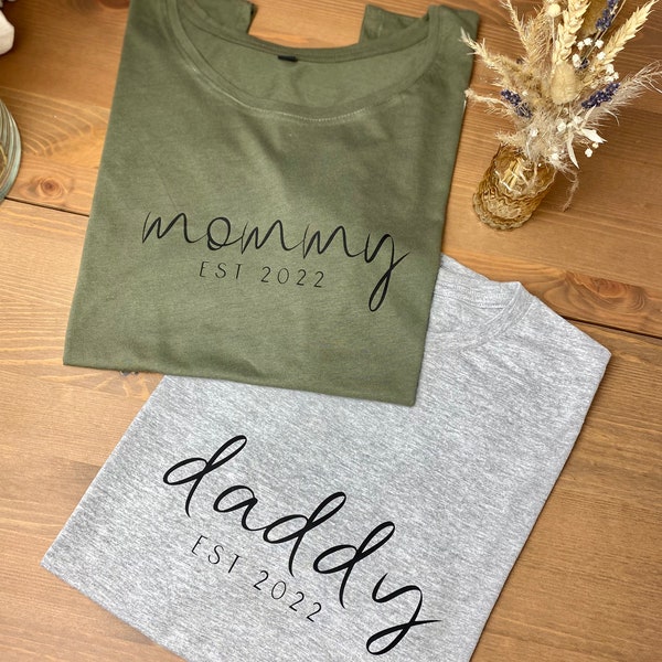 Mommy| Daddy| Familienshirts| stolze Eltern| Mama Shirt| Papa Shirt| Geschenk Eltern