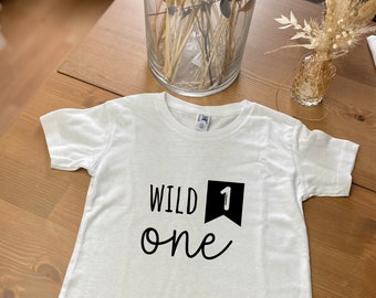 Wild One| Geburtstags T-Shirt | 1. Geburtstag| Kindershirt| Statement T-Shirt|Birthday Outfit|