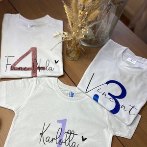 maglietta compleanno personalizzata 1 compleanno Maglietta per bambini T-shirt importanteVestito di compleanno immagine 2